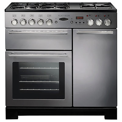 Rangemaster Platinum 90 Dual Fuel Range Cooker Stainless Steel